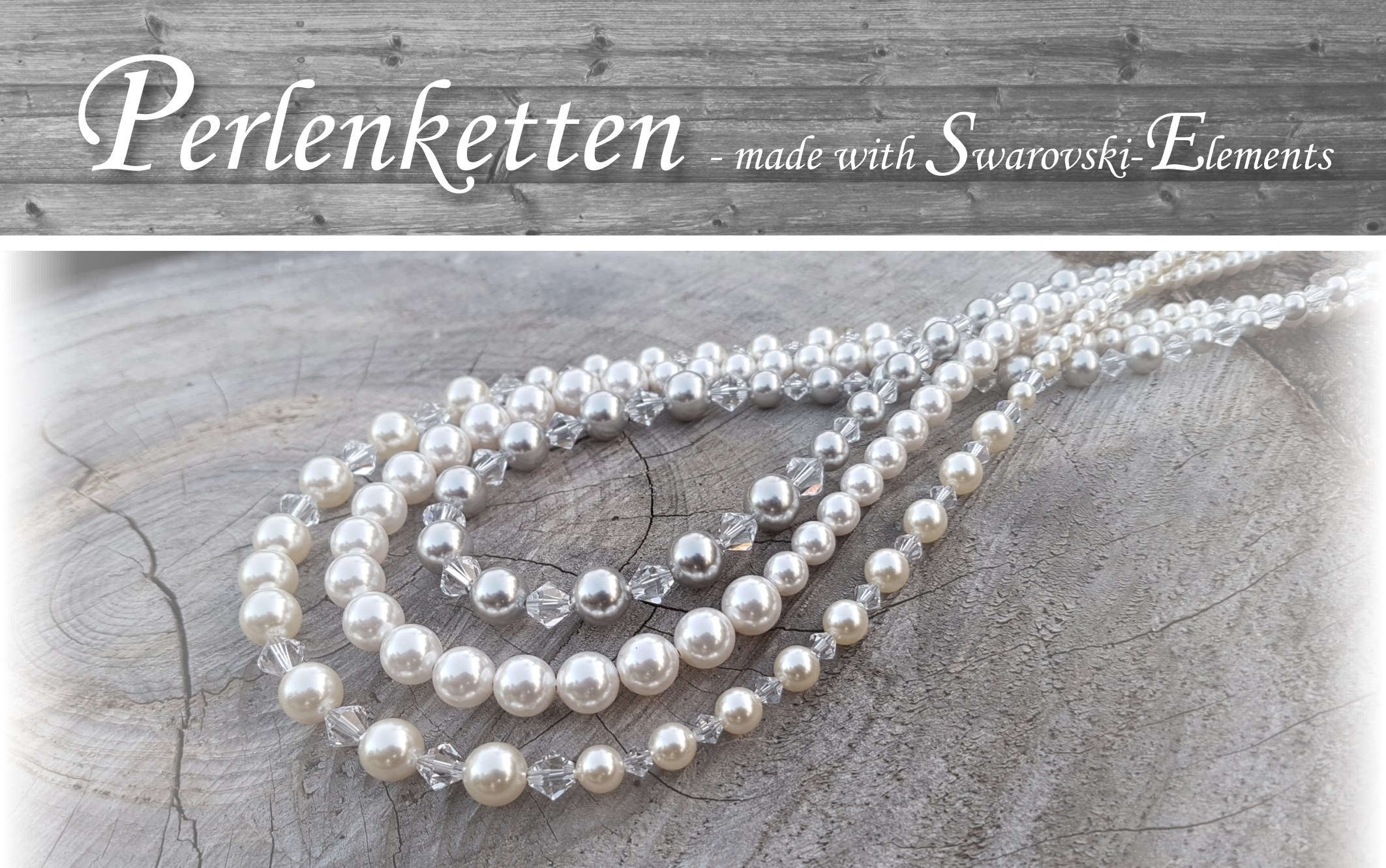 Perlenketten-Swarovski-Swarovskiperlen-Swarovskikristalle-Trachtenschmuck-Dirndlschmuck-Brautschmuck-Brautcollier-Brautkette-weiss-creme-silber-edel-außergewöhnlich